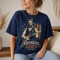 Abraham Lincoln Guitar Shirt, America 250th T Shirt