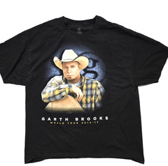 Garth Brooks World Tour 2017 double-sided big graphic XL black t-shirt