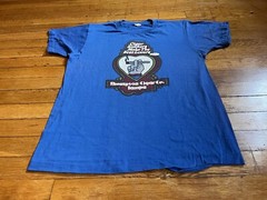 VINTAGE Cigar Smokers Make The Best Lovers Tampa Shirt Large Blue 80s