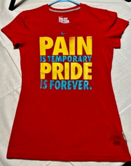 Womens Dry-Fit – Pain Is Temporary Pride Is Forever – T-Shirt Size XS