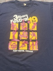 VTG 19th 3 Rivers Festival Fort Wayne IN 80’s Shirt L Single Stitch Made In USA