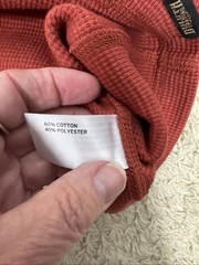 Duluth Trading Co Burly Thermal Shirt Standard Fit Untucked Length Mens 3XL Rust
