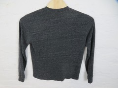 Marine Layer Henley Shirt Mens Medium Gray Long Sleeve Soft Tri-Blend USA Made
