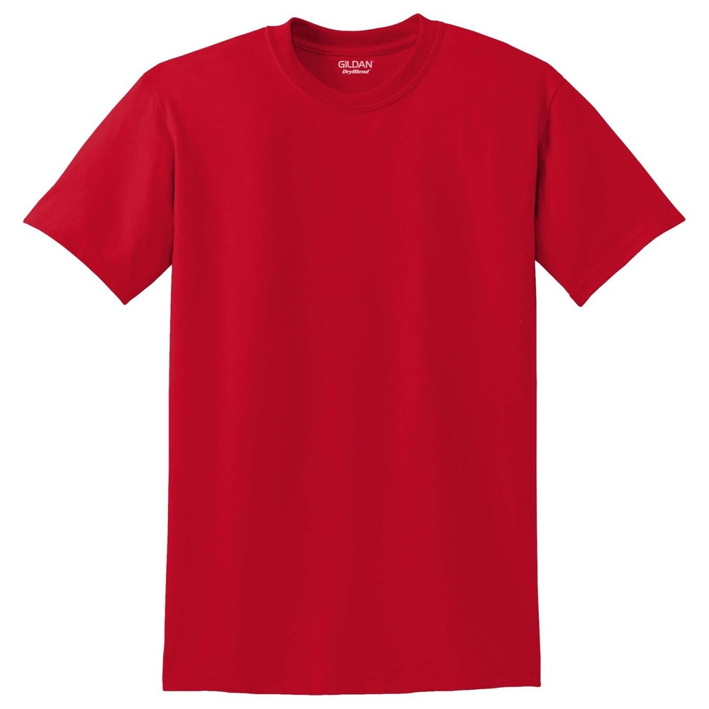 INVENTORY REDUCTION! GILDAN DRYBLEND T-SHIRT – RED – SIZES S-5X – NEW BLANK