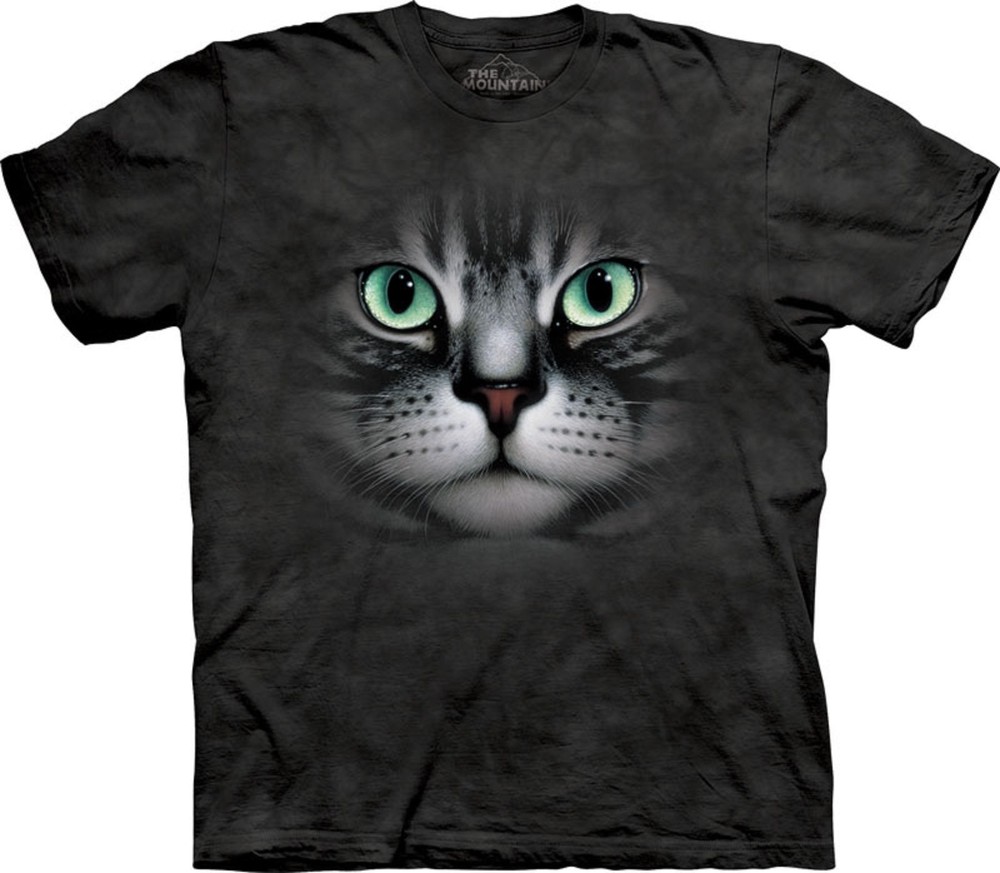 The Mountain Emerald Eyes Cat Kittens Cats Cute Russian Blue Animal T-Shirt S-4X