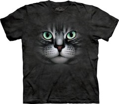 The Mountain Emerald Eyes Cat Kittens Cats Cute Russian Blue Animal T-Shirt S-4X