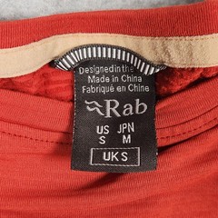 RAB Shirt Small Blue Orange Set of 2 Dihedral Crew Thermal Base Layer Hiking