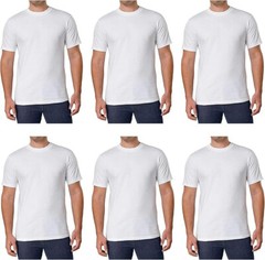 Kirkland Signature Men’s Crew Neck T-Shirts | White | Small