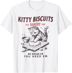 Kitty Biscuits We Knead Em You Need Em Cat Lover T-Shirt