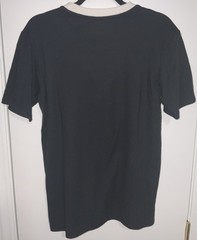Sonoma Life + Style Black & White Layer V-Neck Henley T-Shirt Medium