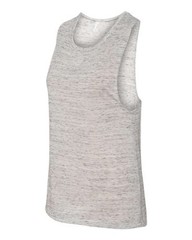 BELLA+CANVAS Tank WHITE MARBLE wholesale Womens Flowy Scoop Muscle Tank NEW!