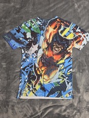 Marvel Wolverine Shirt Mens Medium Multicolor All Over Print X-Men Graphic Tee