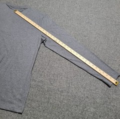 Pact Shirt Mens Large Gray Organic Cotton Softspun Long Sleeve Henley Casual
