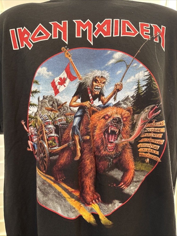 Official Iron Maiden Legacy of the Beast Canadian Tour 2019 T Shirt in Small New