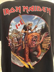 Official Iron Maiden Legacy of the Beast Canadian Tour 2019 T Shirt in Small New