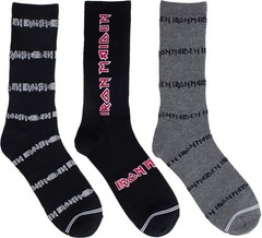 Iron Maiden – Perri’s – Iron Maiden – Crew Socks (Assorted Styles 3 Pack Gift Bo