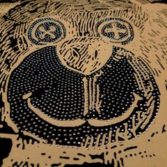 Heads Or Tails T-Shirt Size M Black Rhinestone Teddy Bear Goth Grunge Bling