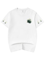 Niepce Japanese Streetwear Embroidery T-shirt Emerald Kirin Graphic Tee for Men
