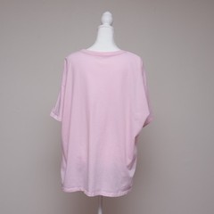 Way To Celebrate Pink Cupid T-Shirt Womens XLarge Oversized Angel Cherub Graphic