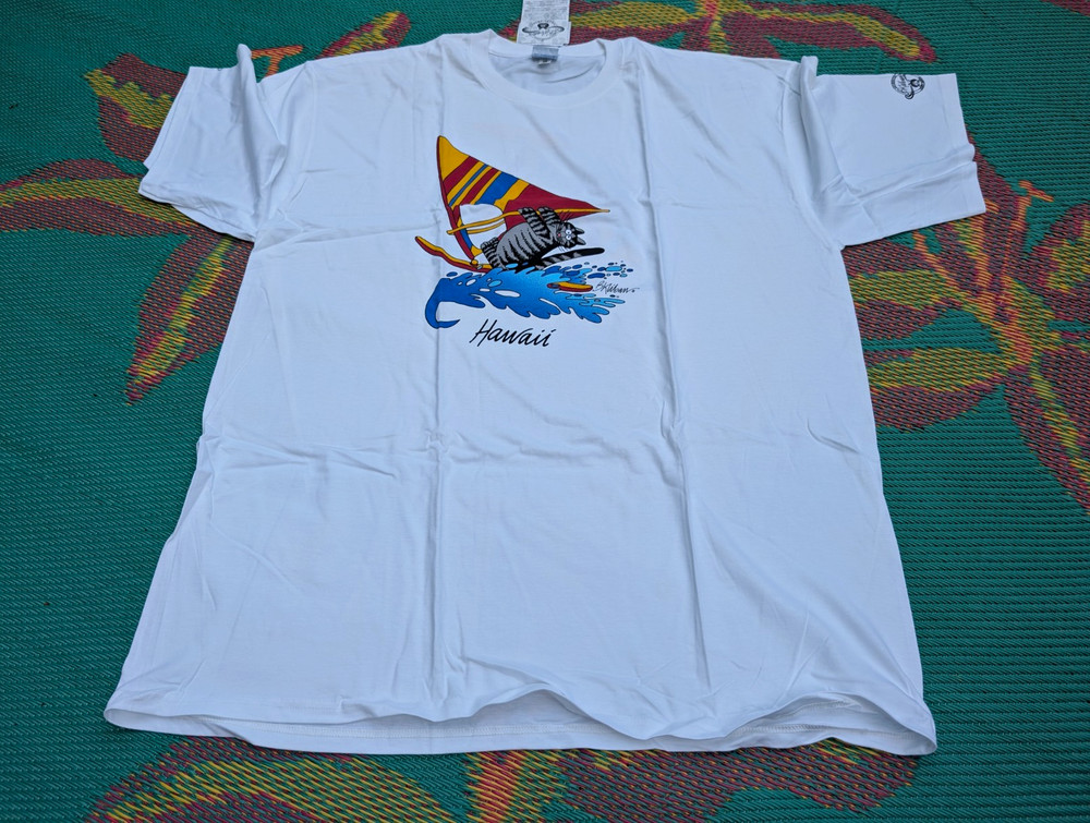 Windsurfing Size 2XL Crazy Shirts B. Kliban Cat Short Sleeve Crew Neck