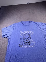 Travis Matthew TShirt Men’s XL Blue Graphic Print Sorry For Being Awesome