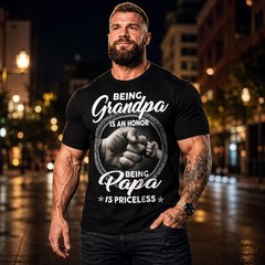 Grandpa Papa Gildan Tee Honor Priceless