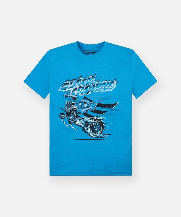 PAPER PLANES ✈️ MALIBU BLUE BLACK CROWNS TEE SIZE XL NEW RELEASE