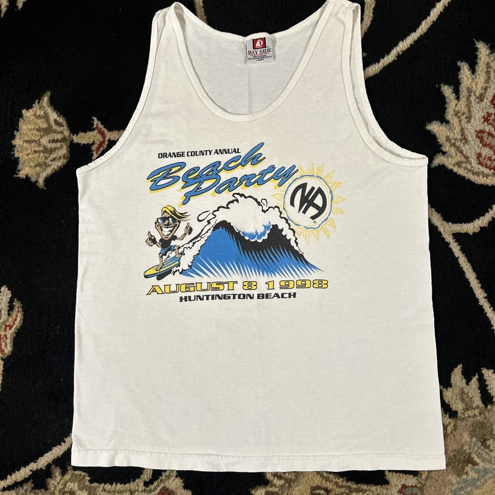 VTG NA August 8,1998 ORANGE COUNTY Annual BEACH PARTY Huntington Beach MensTANK