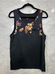 Vans Men’s Hilby Tank Top Sleeveless Tropical Shirt Plant Leaf Gym Sz Small New