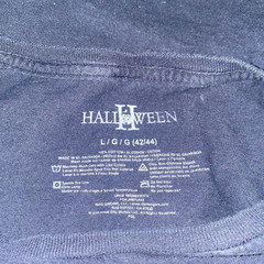 Halloween II T Shirt Michael Myers Movie Black Size L