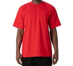 Pro Club Men’s Heavyweight Plain Cotton Short Sleeve Crew Neck T-Shirt Big Tall