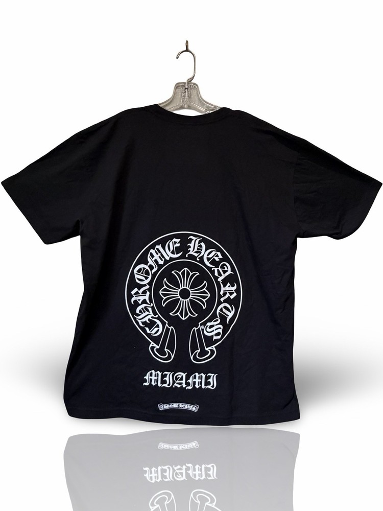Chrome Hearts Miami Horse Shoe SS Pocket Tee Black Authentic Size 2XL