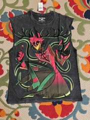 NEW HAZBIN HOTEL ALASTOR MUSCLE TANK – SIZE MEDIUM – HOT TOPIC – WITH TAGS
