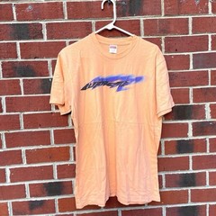 Supreme Shirt Mens Medium Peach Orange Crew Neck Wind Tee SS21 Skater Streetwear
