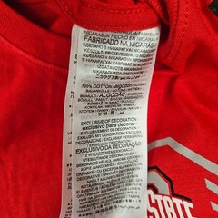 Nike Ohio State Buckeyes National Champions 2024 Red Graphic T-Shirt Mens Large