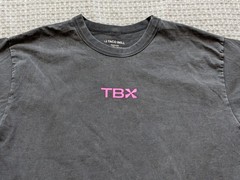 Taco Bell Shirt Mens Medium Black TBX Graphic Crew Made USA Fast Food Back Print