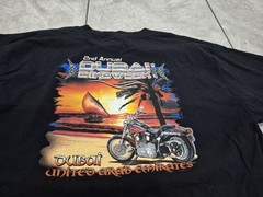 Men’s Harley Davidson T-Shirt 2XL 2 Sided Dubai UAE Rare Preowned