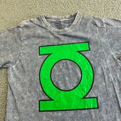 DC Comics Superhero Green Lantern Shirt Mens Medium Gray Short Sleeve Crewneck