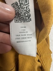 True Religion Men’s Size Large Antique Gold Arch Logo Crew Neck Tee