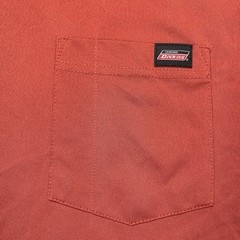 Dickies Pocket Tee T Shirt Mens Medium Polyester Short Sleeve Burnt Orange UPF