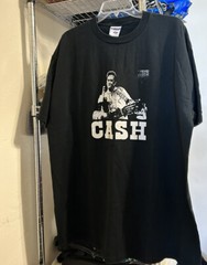 Vintage 2000s Johnny Cash Middle Finger Shirt Tee XL Tour Willie Nelson Punk