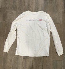 Vineyard Vines Long Sleeve Pocket T-Shirt XL White Whale Logo Graphic Tee Men’s