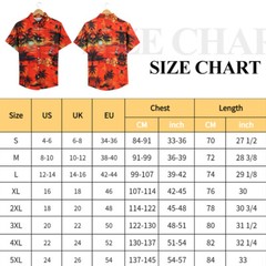 Hawaiian Shirt Men Aloha Summer Casual Beach Button-Down Cruise Holiday Party UE