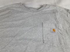 Carhartt Men’s XL Original Fit Gray Short Sleeve Pocket Work Tee T-Shirt