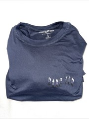NWOT Hang Ten Long Sleeve Sun T-Shirt Navy Sz S UV Protection UPF 50+ Quick Dry