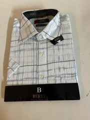Men shirt BERRY size -L white/black/blue.