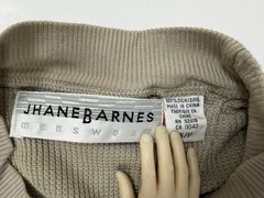 Vintage Jhane Barnes Shirt Men Small Oversized Silk Waffle-Knit Stretch Minimal