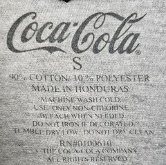 Coca Cola Patriotic American Flag Graphic Gray T-Shirt Small 4th of July NWT