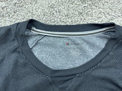 Champion Shirt Mens XL Black Geometric Tagless Polyester Jersey Breathable
