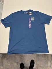 Reel Life Men’s Short Sleeve UPF Sun Protection T-Shirt Size 2XL Blue NWT